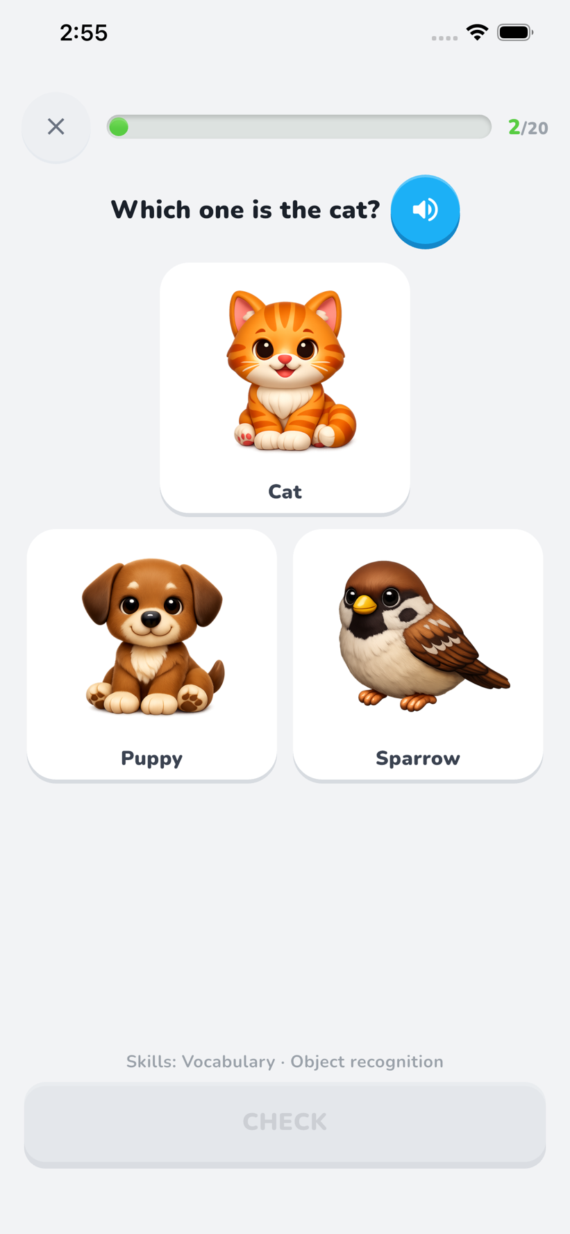 Which one is the cat? challenge in Yagu